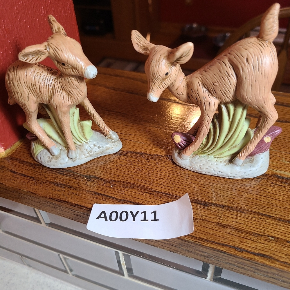 deer figurines for your village collection